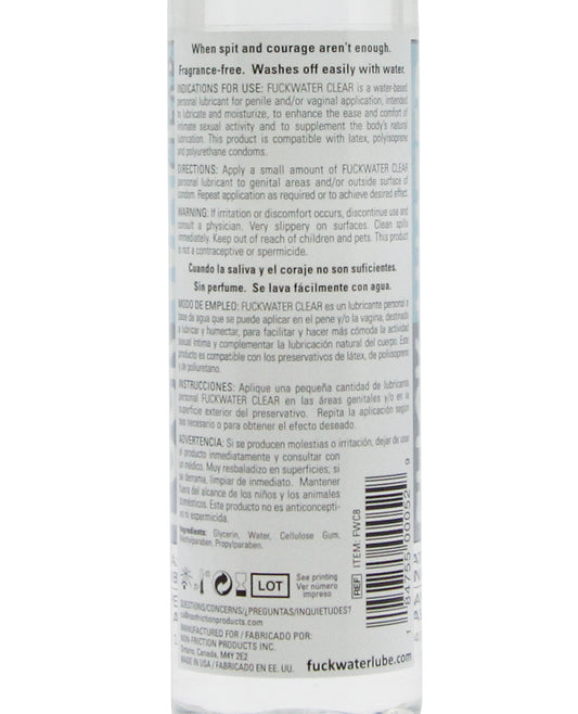 Fuck Water Fuck Water Clear H2O - 8 oz Bottle