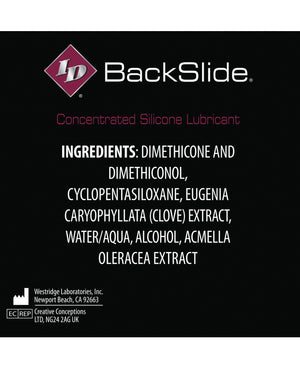 ID Backslide Anal Lubricant - .27 oz Tube Box of 4 (2)