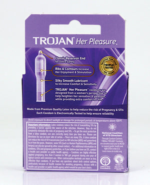 Trojan Trojan Her Pleasure Condoms - Box of 3