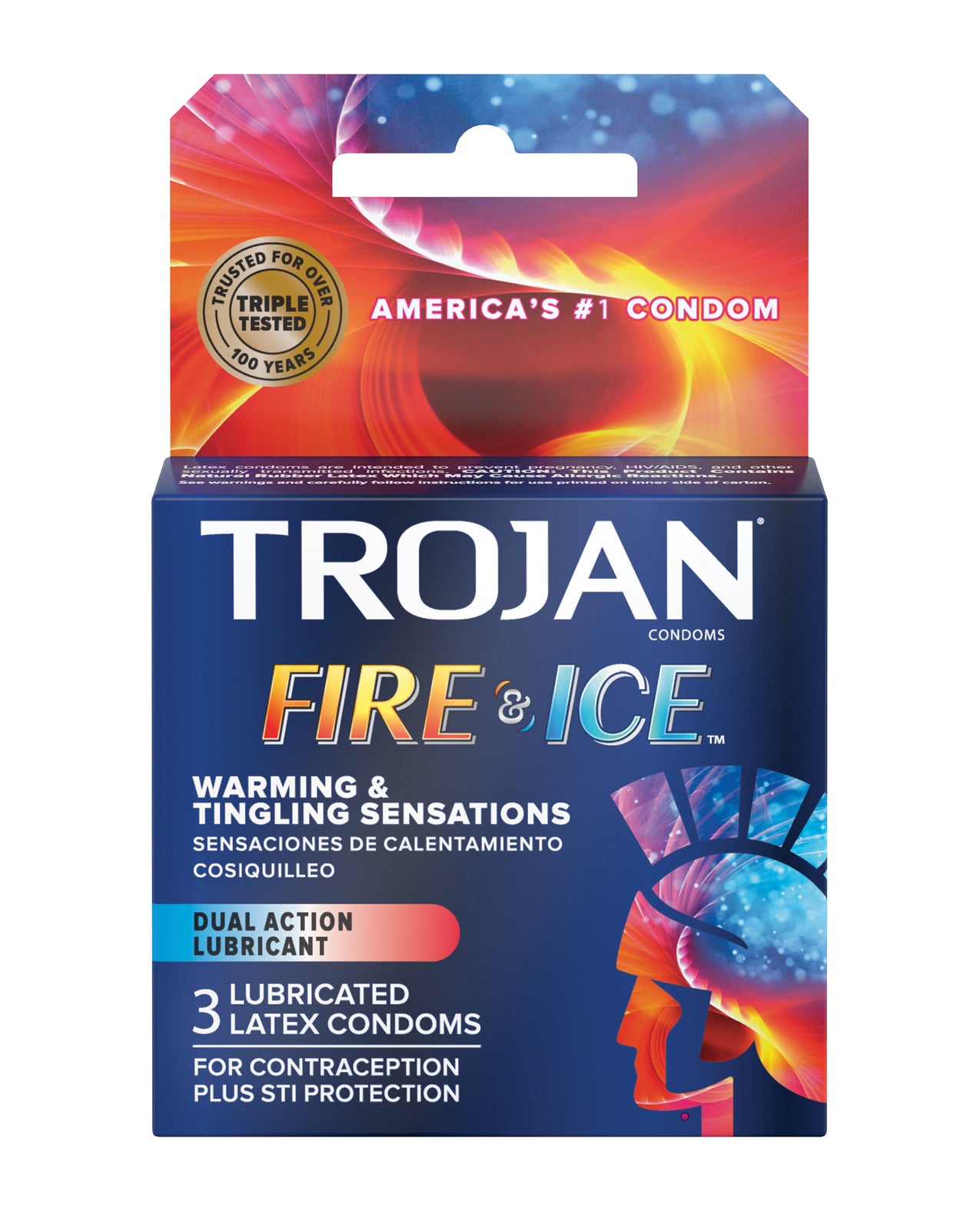 Trojan Trojan Fire &amp; Ice Condoms - Box of 3