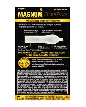 Trojan Trojan Magnum Bareskin Condoms - Box of 10 - Image 2