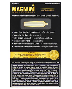 Trojan Trojan Magnum Condoms - Box of 12 - Image 2