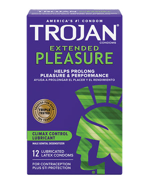 Trojan Trojan Extended Pleasure Condoms - Box of 12