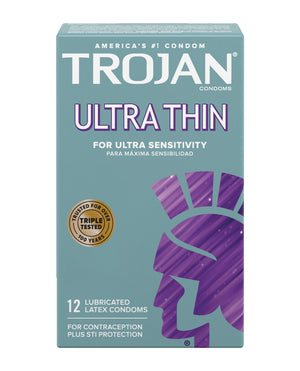 Trojan Trojan Ultra Thin Condoms - Box of 12 - Image 5