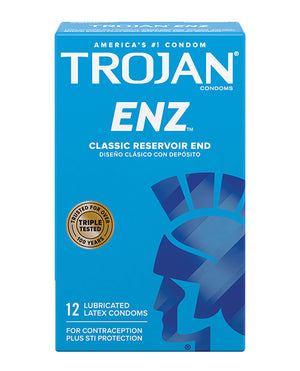 Trojan Trojan Enz Lubricated Condoms - Box of 12 - Image 2