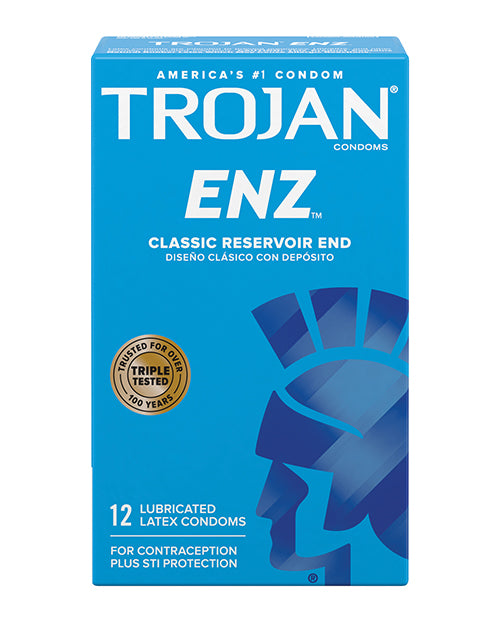 Trojan Trojan Enz Lubricated Condoms - Box of 12 - Image 2