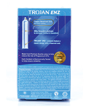 Trojan Trojan Enz Lubricated Condoms - Box of 12 - Image 3