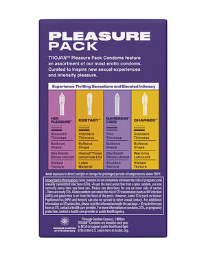 Trojan Trojan Pleasure Condoms - Asst. Box of 12