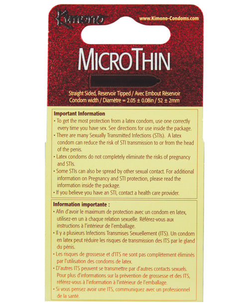 Kimono Kimono Micro Thin Condoms - Box of 3 - Image 2