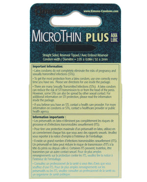 Kimono Kimono Micro Thin Aqua Lube Condoms - Box of 3 - Image 2