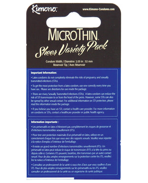 Kimono Kimono Micro Thin Variety Pack - Box of 3