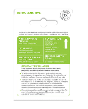 Lifestyles Lifestyles Ultra Sensitive - Box of 3 - Image 3