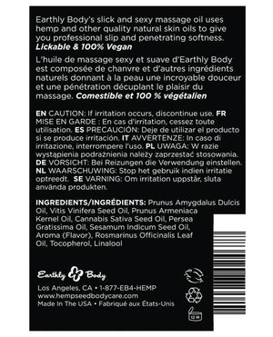 Earthly Body Earthly Body Edible Massage Oil - 8 oz Banana - Image 2