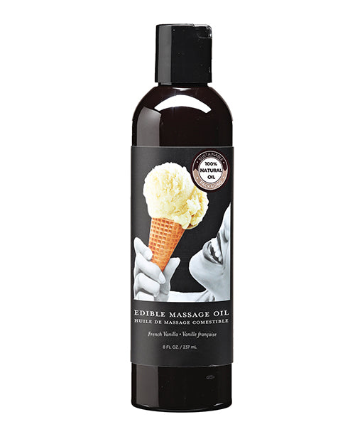 Earthly Body Earthly Body Edible Massage Oil - 8 oz French Vanilla - Image 2