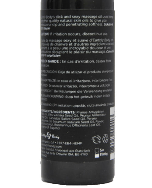 Earthly Body Earthly Body Edible Massage Oil - 2 oz French Vanilla - Image 2