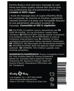 Earthly Body Earthly Body Edible Massage Oil - 2 oz Mango - Image 2