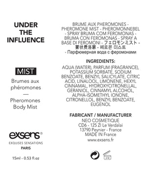 Exsens EXSENS of Paris Body Mist with Pheromones - 15 ml Under the Influence - Image 2