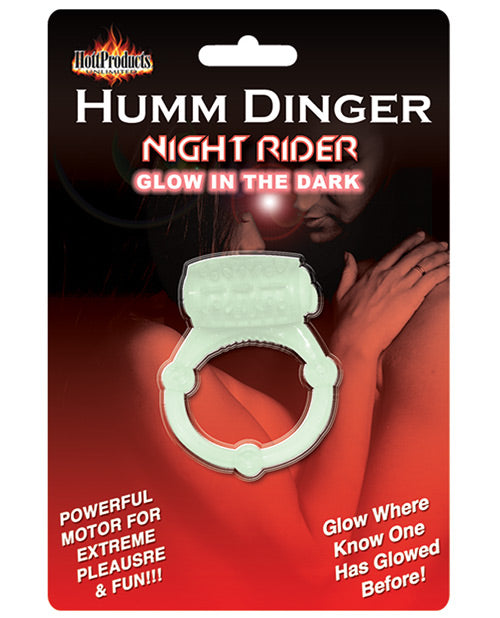 Humm Dinger Humm Dinger Vibrating Cockring - Glow in the Dark