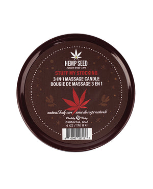 Earthly Body Earthly Body 2024 Holiday 3 in 1 Massage Candle - 6 oz Stuff My Stocking - Image 2