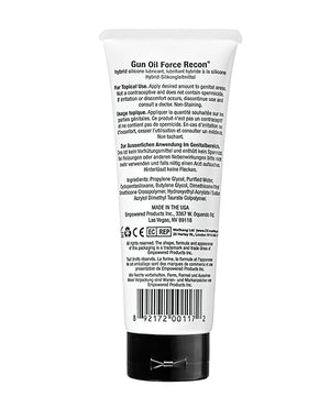 Gun Oil Gun Oil Force Recon Hybrid Silicone Based Lube - 3.3 oz Tube - Image 2