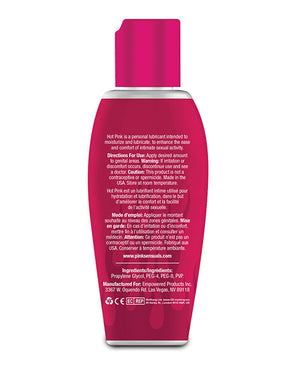 Pink Hot Pink Lube - 2.8 oz Bottle - Image 2