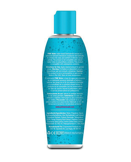 Pink Pink Water Lube - 4.7 oz Flip Top Bottle - Image 2