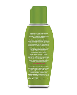 Pink Pink Natural Water Based Lubricant for Women - 2.8 oz - Image 2