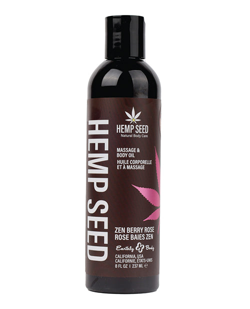 Earthly Body Earthly Body Massage &amp; Body Oil - 8 oz Zen Berry Rose