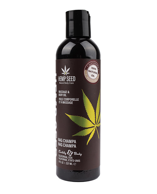 Earthly Body Earthly Body Massage &amp; Body Oil - 8 oz Nag Champa - Image 2
