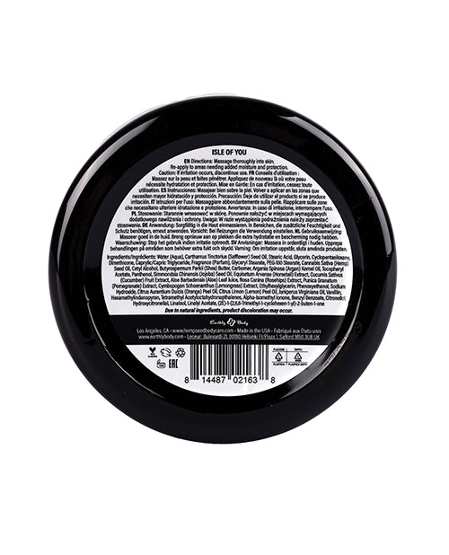 Earthly Body Earthly Body Hemp Seed Skin Butter - 8 oz Jar Isle of You - Image 2