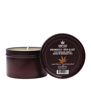 Earthly Body Earthly Body Suntouched Hemp Candle - 6 oz Round Tin Dreamsicle