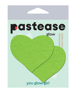 Pastease Pastease Heart - Glow in the Dark Green O/S