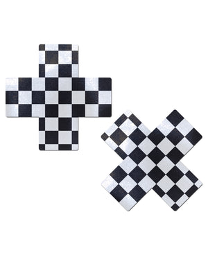 Pastease Pastease Checker Cross - Black/White O/S