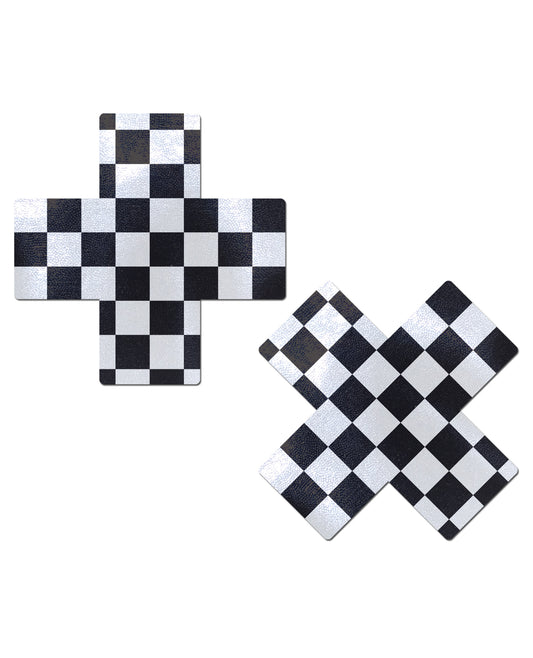 Pastease Pastease Checker Cross - Black/White O/S