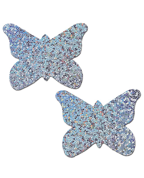 Pastease Pastease Premium Glitter Butterfly - Silver O/S - Image 2
