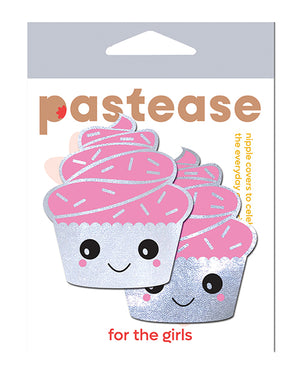 Pastease Pastease Cupcake Glittery Frosting Nipple Pastie - White O/S - Image 2
