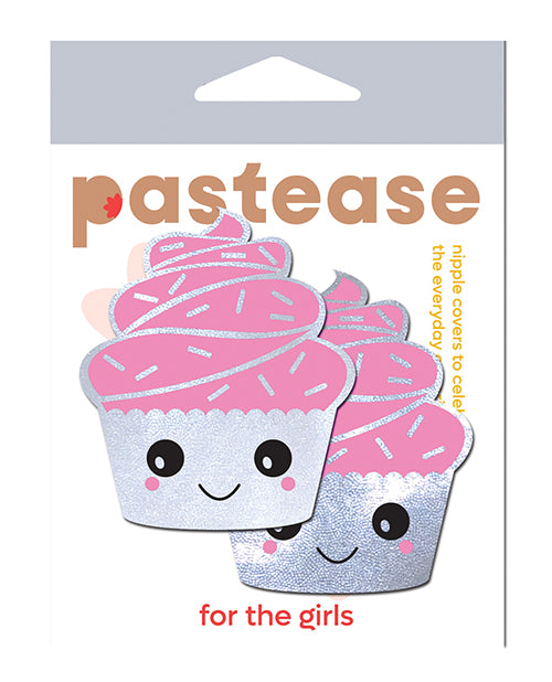 Pastease Pastease Cupcake Glittery Frosting Nipple Pastie - White O/S - Image 2