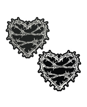 Pastease Pastease Premium Barbed Wire Heart Reflective - Black O/S - Image 2