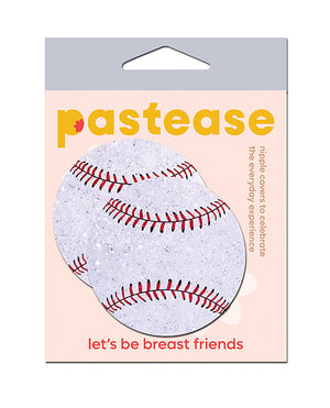 Pastease Pastease Premium Baseball Sparkly - White O/S