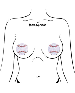Pastease Pastease Premium Baseball Sparkly - White O/S - Image 3