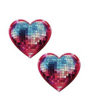 Pastease Sparkling Discoball Heart - Blue and Pink O/S - Image 2