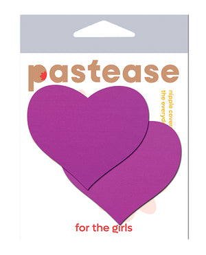 Pastease Pastease Basic Heart Black Light Reactive - Neon Purple O/S