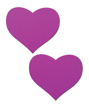 Pastease Pastease Basic Heart Black Light Reactive - Neon Purple O/S - Image 2