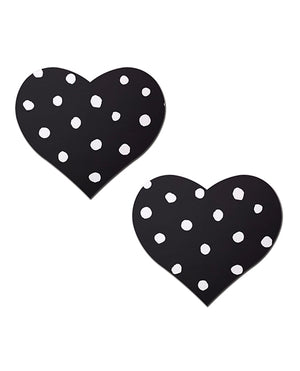 Pastease Pastease Heart w/Polka Dot - White/Black O/S - Image 2