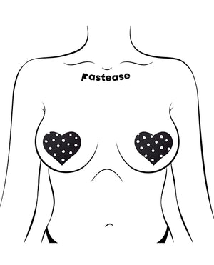Pastease Pastease Heart w/Polka Dot - White/Black O/S - Image 3