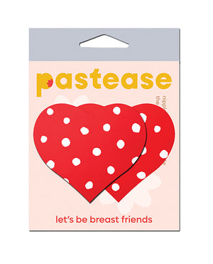 Pastease Pastease Heart w/Polka Dot - Red/White O/S