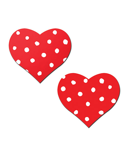 Pastease Pastease Heart w/Polka Dot - Red/White O/S - Image 2