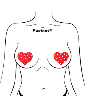 Pastease Pastease Heart w/Polka Dot - Red/White O/S - Image 3