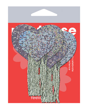 Pastease Pastease Tassel Glitter Heart - Silver O/S
