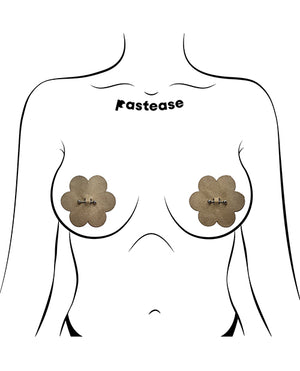 Pastease Pastease Pierced Flower Breast Petal w/Barbell Piercing - Nude O/S - Image 3